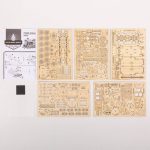 Detailliertes Modellbauset aus Holz für wissenschaftliche und technische Projekte, inklusive Bauanleitung und Bauteilen, ideal für Hobbyisten und Bildungseinrichtungen.