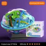 Bunte 3D-Himmelskugel mit komplexem Labyrinth, ideal für Wissenschafts- und Bildungsgeschenke, fördert logisches Denken und Feinmotorik bei Kindern und Erwachsenen.
