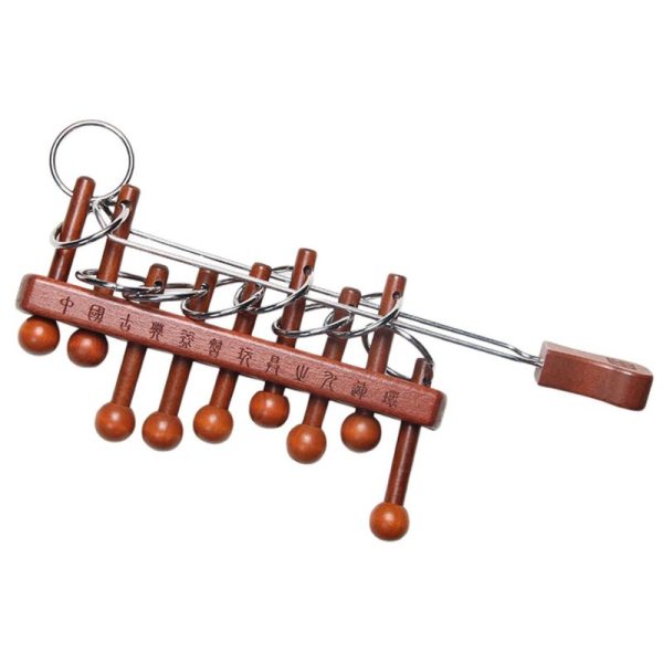Traditionelle chinesische Holz-Harmonika mit Metallzungen, ideal für Musikliebhaber und kulturelle Dekorationen.