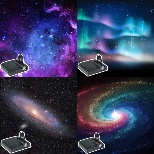 Dieses Set enthält vier Projektoren, die beeindruckende Bilder von Galaxien, Sternen und dem Universum an die Decke oder Wand projizieren, ideal für wissenschaftliche Dekorationen.