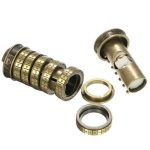 Vintage-Cipher-Device mit drehbaren Ringen für Verschlüsselung und Entschlüsselung, ideal für Science-Fiction-Dekorationen und wissenschaftliche Sammlerstücke.