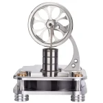 Wissenschaftliches Modell eines elektromagnetischen Motors mit beweglicher Rad- und Spuleinheit, ideal für Bildung und Dekoration.