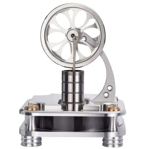 Wissenschaftliches Modell eines elektromagnetischen Motors mit beweglicher Rad- und Spuleinheit, ideal für Bildung und Dekoration.
