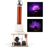 Wissenschaftlicher Tesla-Spulen-Generator, der elektrische Entladungen und Blitzeffekte erzeugt, ideal für Experimente und Dekorationen.