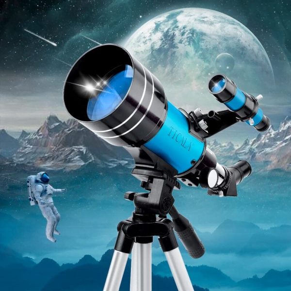Hochwertiges Teleskop für Astronomie, ideal für Hobbyastronomen und Wissenschaftsliebhaber, mit Blick auf den Mond, Planeten und Sterne. Perfekt für Bildungs- und Dekorationszwecke.