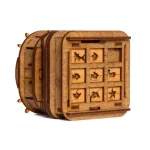 Detailliertes Holz-Puzzle mit Tiermotiven, perfekt für Wissenschafts- und Dekorationsliebhaber, handgefertigt aus hochwertigem Holz.