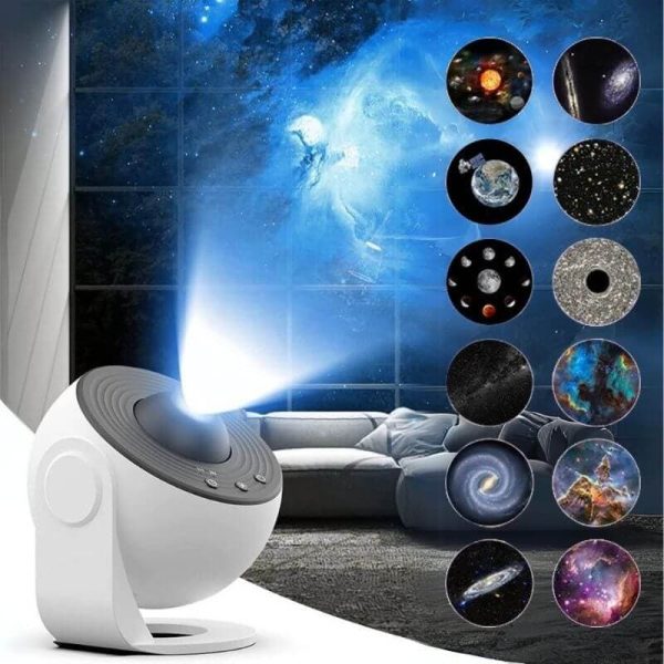 Moderner Sternenhimmel-Projektor mit Galaxie-Animationen, ideal für Schlafzimmer und Raumdekoration, schafft eine entspannte Atmosphäre mit realistischen Weltraumprojektionen.