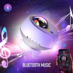 Kabelloser Bluetooth-Lautsprecher mit LED-Lichteffekten und Musiksteuerung.