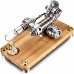 Hochwertiges wissenschaftliches Experimentiergerät mit Glasröhre und Metallkomponenten auf Holzbasis, ideal für Bildung und Forschung.