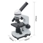 Hochwertiges wissenschaftliches Mikroskop mit verstellbaren Objektiven, ideal für Bildung und Forschung, mit präziser Fokussierung und robustem Design.
