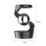 Modernes wissenschaftliches Dekorationsstück mit spiralförmigem Design und Kugel, Maße 65mm x 40mm, ideal für Wissenschafts- und Dekorationsliebhaber.