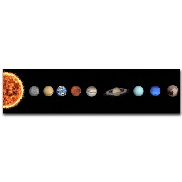 Detailliertes Modell des Sonnensystems mit Planeten, Sonne und Saturnringen, ideal für Bildung und Dekoration.