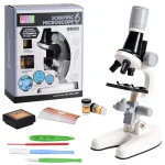 Hochwertiges Mikroskop-Set mit Zubehör, ideal für Kinder und Einsteiger, inklusive Objektträger, Pipetten und Proben. Perfekt für wissenschaftliche Experimente und Lernzwecke.