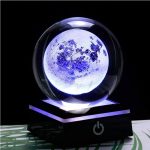 Illusionslampe mit Mondbild, LED-Beleuchtung, dekoratives Science-Gadget.
