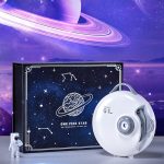 Raumfahrt- und Sternenhimmel-Design mit Planet und Sternbildern, ideal für wissenschaftliche Dekorationen und Gadgets.