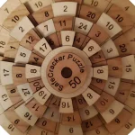 Wissenschaftliches Holzpuzzle mit nummerierten Segmenten, ideal für Bildung und Dekoration, fördert das Verständnis von chemischen Reaktionen.