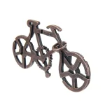 Detaillierte Metallfahrradfigur als modernes wissenschaftliches Dekor, ideal für Sammler und Wissenschaftsliebhaber, perfekt für die Gestaltung eines einzigartigen wissenschaftlichen Ambientes.