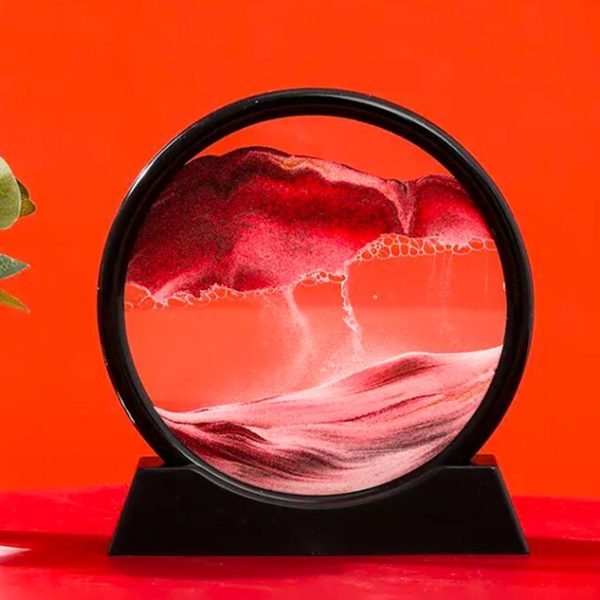 Ein faszinierendes Science-Gadget mit einer kreisförmigen Glasplatte, die eine beeindruckende Flüssigkeits- und Blasen-Optik zeigt, perfekt für Dekoration und wissenschaftliche Experimente.