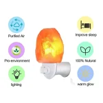 Atmosphärische Salzlampe mit warmem Glühen, fördert Entspannung, verbessert Schlaf, umweltfreundlich, energieeffizient, ideal für Zuhause und Büro.