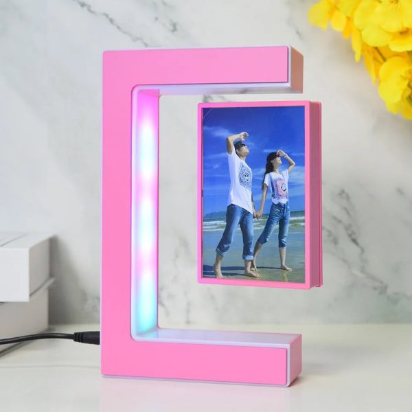 Moderne pinke LED-Schreibtischlampe mit integriertem Spiegel, ideal für Schlafzimmer oder Arbeitszimmer, bietet funktionale Beleuchtung und stilvolle Dekoration.