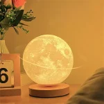 Nachtlampe in Form des Mondes, ideal für Schlafzimmer und Dekoration.