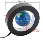 Moderner wissenschaftlicher Globus in Ringform, ideal für Dekoration und Bildung, mit einem Durchmesser von 8,5 cm und einer Breite von 4,5 cm, perfekt für Wissenschafts- und Dekorationsliebhaber.