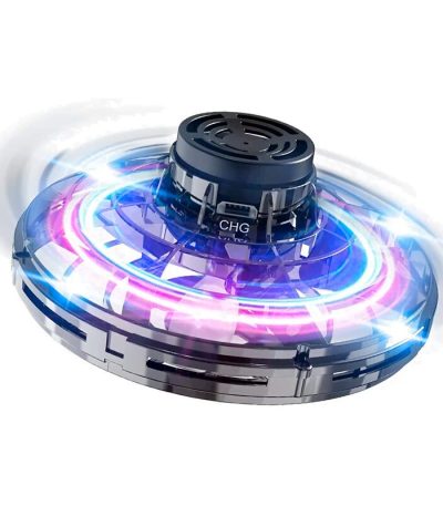 Modernes, leuchtendes Science-Fiction-Objekt mit holografischen Lichteffekten, ideal für Dekorationen und Sammlungen im Bereich Wissenschaft und Technologie.