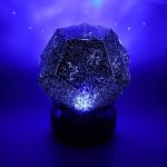 Dekorativer Sternenhimmel-Projektor mit leuchtendem Kristallgitter, ideal für wissenschaftliche Dekorationen und stimmungsvolle Beleuchtung.