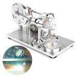 Wissenschaftliches Experimentiergerät mit Metallkomponenten, Glasröhren und Sensoren, ideal für Bildungszwecke und wissenschaftliche Demonstrationen.