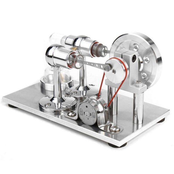 Wissenschaftliches Experimentiergerät mit Glaskolben und Metallteilen, ideal für Dekorationen und wissenschaftliche Gadgets.