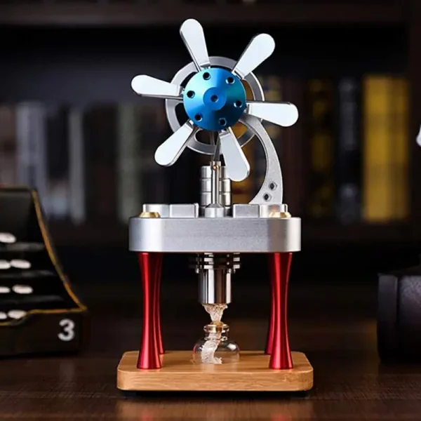Detailliertes Modell eines Himmelskörpers mit Propeller, wissenschaftliches Dekorationsstück für das Büro oder Zuhause.