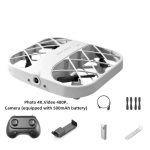 Moderner Quadrocopter mit Kamera, inklusive Fernbedienung, Akku, Propellerschutz und Werkzeug, ideal für Wissenschafts- und Technik-Enthusiasten.
