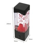Miniatur-Vulkanmodell mit rot gefärbtem Lavaeffekt, ideal für wissenschaftliche Dekorationen und Lernzwecke, misst 230mm in der Höhe und 70mm im Durchmesser.