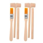Set aus Hammer und Pinsel, ideal für wissenschaftliche Dekorationen, Modellbau und kreative Projekte, naturfarben, langlebig.