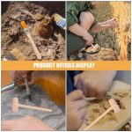 Kinder erforschen mit einem Archäologie-Set Fossilien und Artefakte im Sand, inklusive Hammer, Pinsel und Lupe für spannende Entdeckungen.