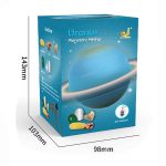 Das Spielzeugmodell des Planeten Uranus mit detaillierten Oberflächenstrukturen und Ring, ideal für Wissenschafts- und Astronomie-Enthusiasten.