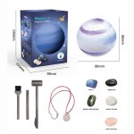 Wissenschaftliches Neptun-Planetarium mit Zubehör, ideal für Dekoration und Bildung, inklusive Mineralien und Werkzeugen, perfekt für Science-Gadgets.