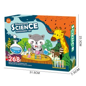 Wissenschaftliches Experimentierset für Kinder ab 3 Jahren mit lustigen Tieren und chemischen Experimenten, ideal für kleine Forscher, fördert Lernen und Spaß.