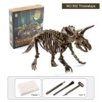 Realistisches Dinosaurier-Skelettmodell zum Basteln und Dekorieren, inklusive Werkzeuge und Kleber für wissenschaftliche Projekte oder Raumdekoration.
