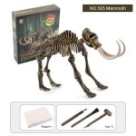 Detailliertes Mammut-Skelettmodell aus Kunststoff, ideal für wissenschaftliche Bildung und Dekoration, inklusive Werkzeuge und Plaster.