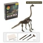 Dinosaurier Skelett-Bausatz, Brachiosaurus, inklusive Werkzeuge und Plakette, ideal für Kinder und Sammler, lehrreiches Bastelset für Dinosaurier-Fans.