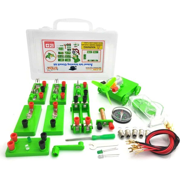 Wissenschaftliches Experimentierset mit Magneten, Spulen, Kompass und Zubehör für Bildungszwecke. Perfekt für Kinder und Schüler, um Physik und Magnetismus spielerisch zu erforschen.
