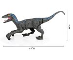 Detailliertes Dinosaurier Roboter Modell, 45 cm lang und 17 cm hoch, mit beweglichen Gliedmaßen und realistischen Details, ideal für Wissenschafts- und Dekorationszwecke.