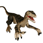Realistisches Dinosaurier-Plüschtier mit beweglichem Kiefer, ideal für Wissenschafts- und Dekorationszwecke, perfekt für Kinder und Sammler.