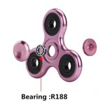 Hochwertiges rosa Drehlager für Fidget Spinner, Modell R188, ideal für reibungslose Drehungen und langlebige Nutzung. Perfekt für Spielzeug- und Gadget-Enthusiasten.