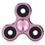 Leichter, rosafarbener Metall-Spinner mit drei beweglichen Armen, ideal für Stressabbau und Konzentration. Perfekt für Kinder und Erwachsene, handlich und langlebig.