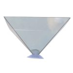 Präziser Vakuumtrichter aus Glas, ideal für wissenschaftliche Experimente und Laboranwendungen, mit stabilem Design und klarer Form.