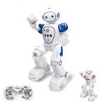 Interaktiver humanoider Roboter zum Spielen und Lernen, inklusive Fernbedienung, für Kinder und Technikbegeisterte.