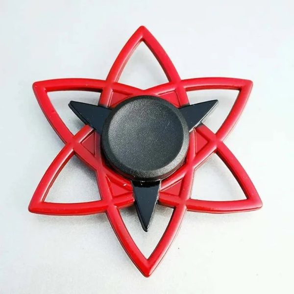 Innovatives Feuerzeug im Atom-Design mit rotem Rahmen und schwarzem Zentrum, ideal für Wissenschafts- und Dekorationsliebhaber.
