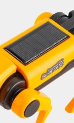 Tragbarer Mini-Solarkocher mit Solarzellen, ideal für wissenschaftliche Experimente und Bildungszwecke, in gelb und schwarz gestaltet.